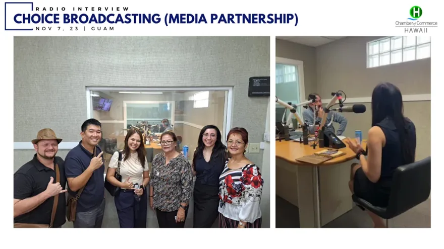 Choice Broadcasting radio interview and media partnership — 7 November 2023, Guam