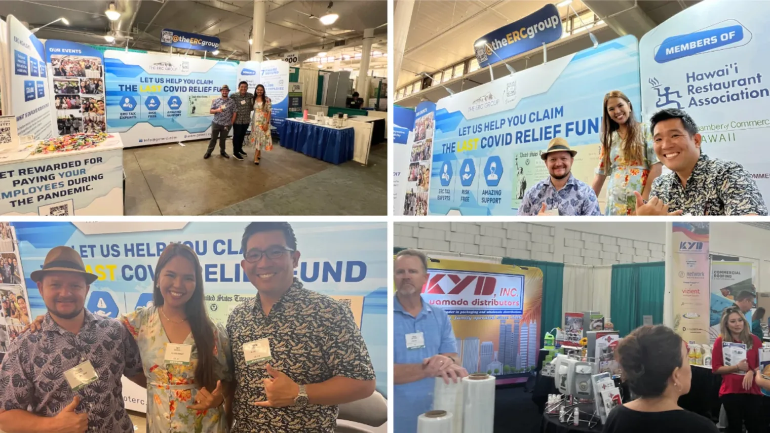 ERC awareness campaign booths and briefings